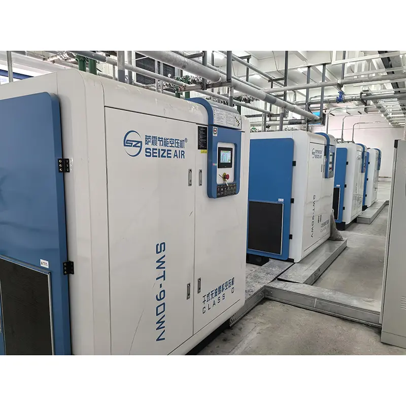 Συμπιεστής αέρα με κοχλία ημιαγωγού PM VSD Dry Oil-free